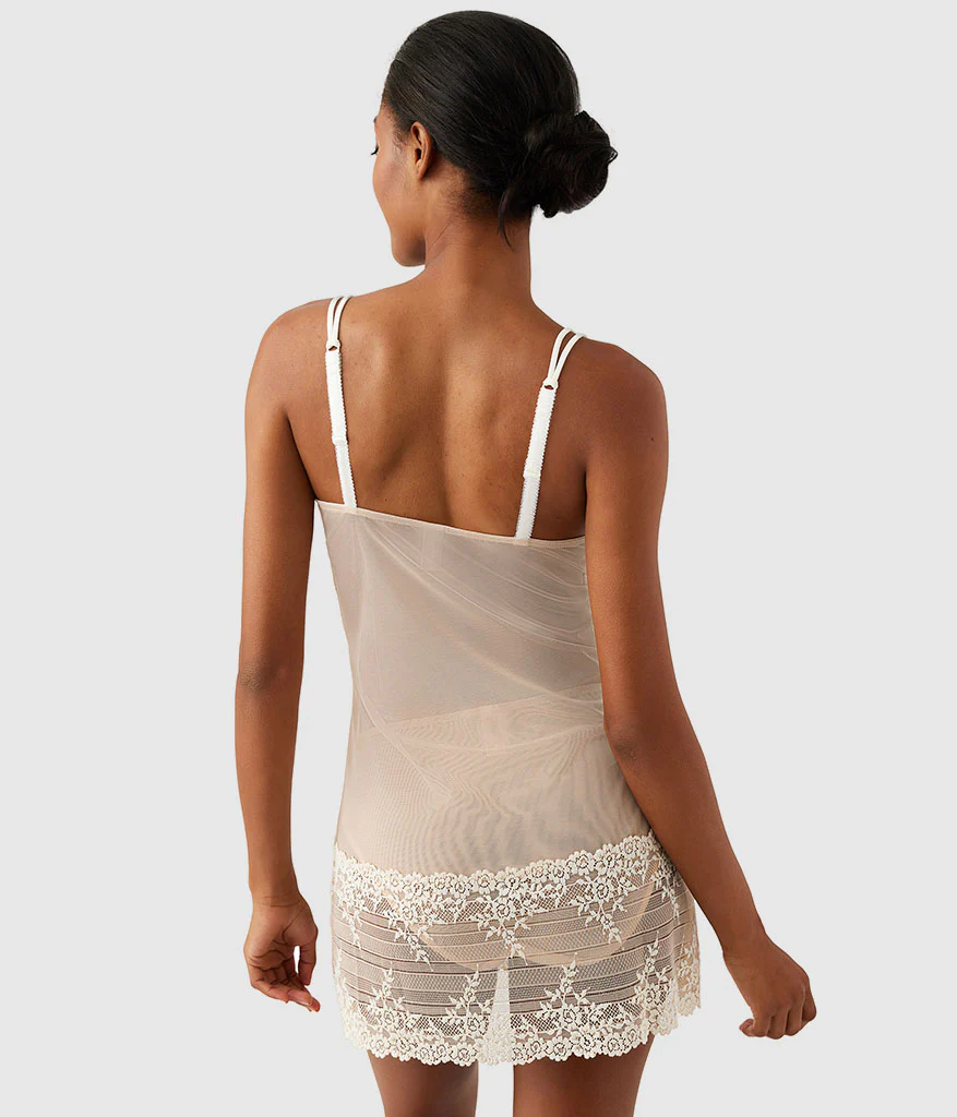 Embrace Lace® Chemise: Sand/Ivory - Image 3