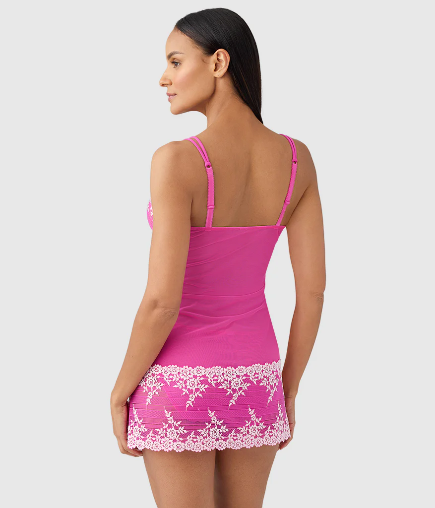 Embrace Lace® Chemise: Wild Azalea/Cradle Pink - Image 2