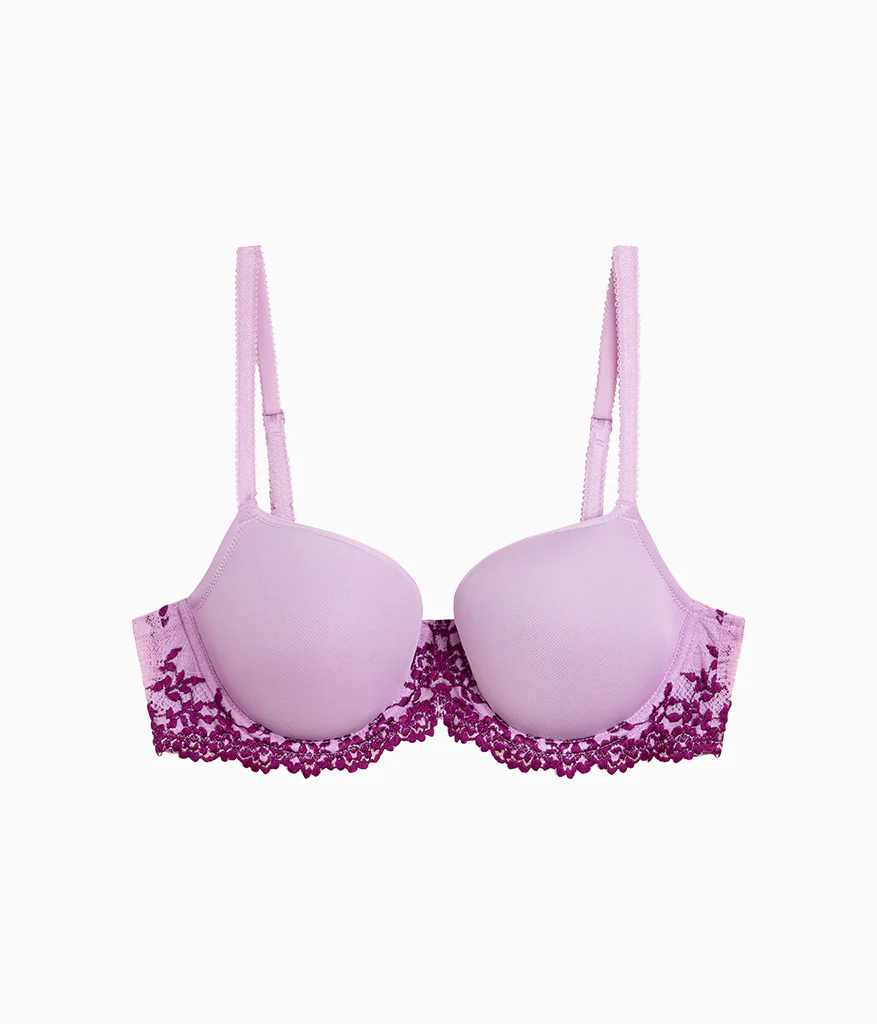 Embrace Lace® T-Shirt Bra: Lavender Sage/Dark Purple - Image 5