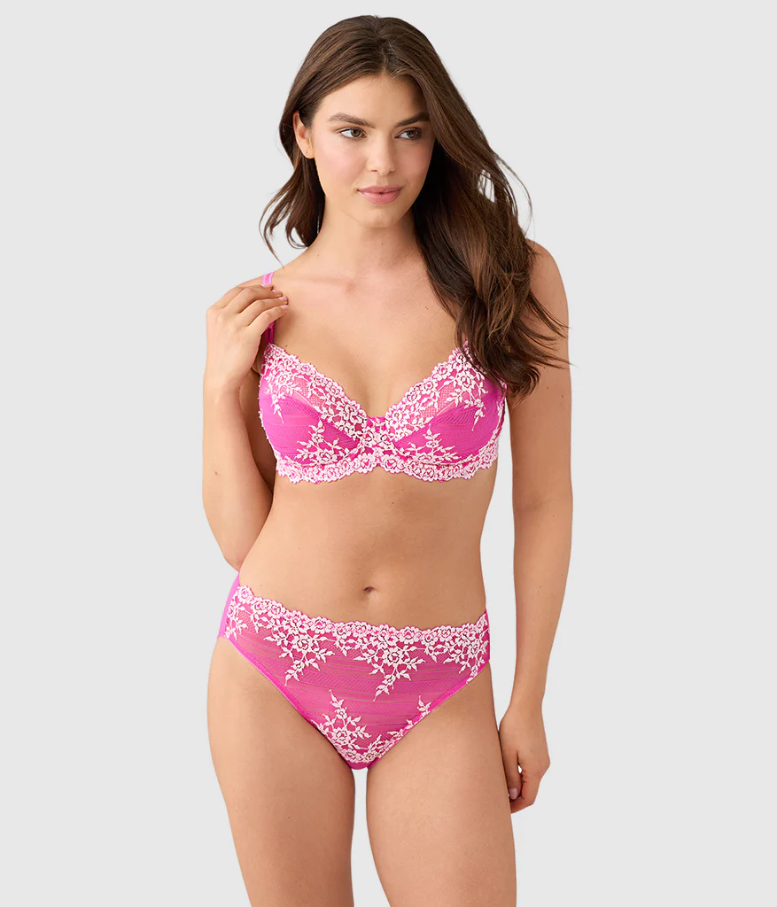 Embrace Lace® Underwire Bra: Wild Azalea/Cradle Pink - Image 4