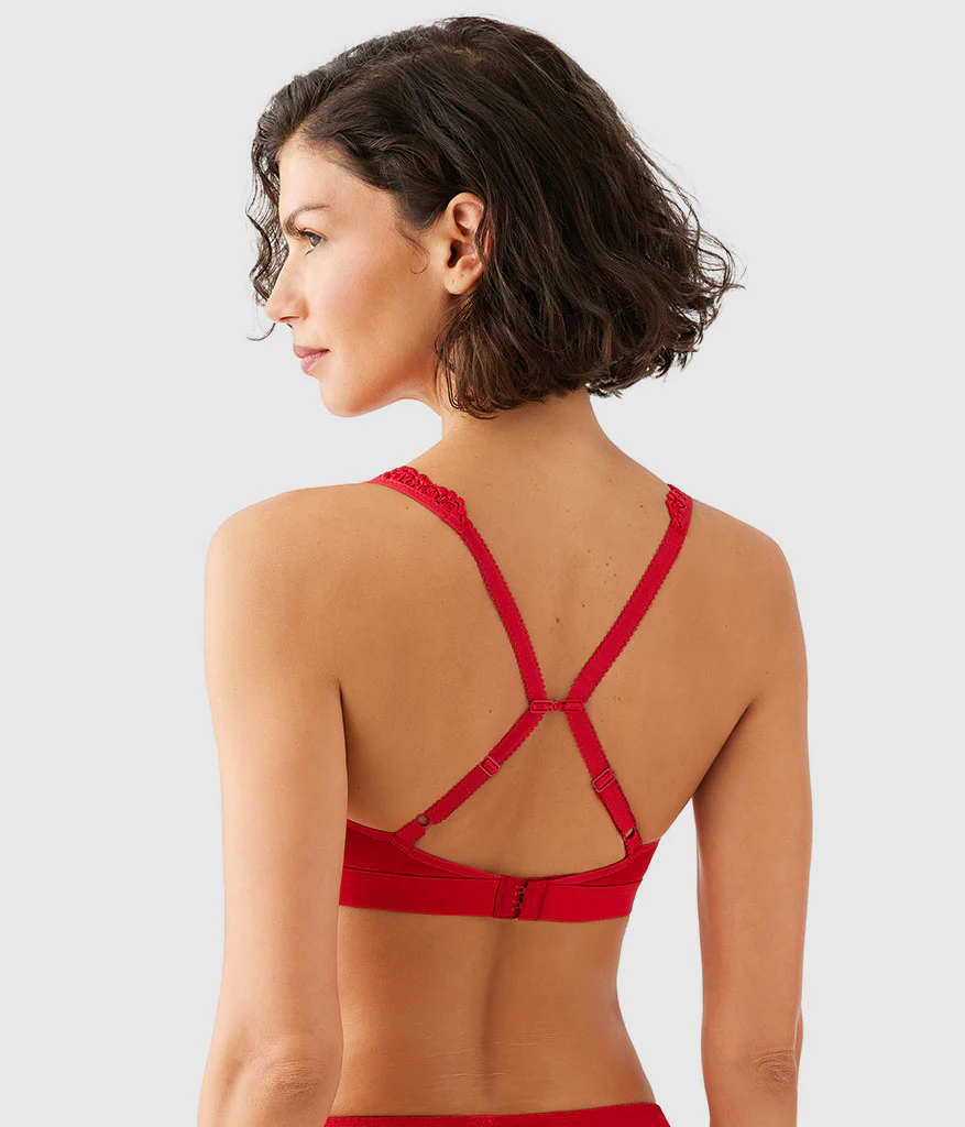 Embrace Lace® Wire Free Bralette: Equestrian Red - Image 3