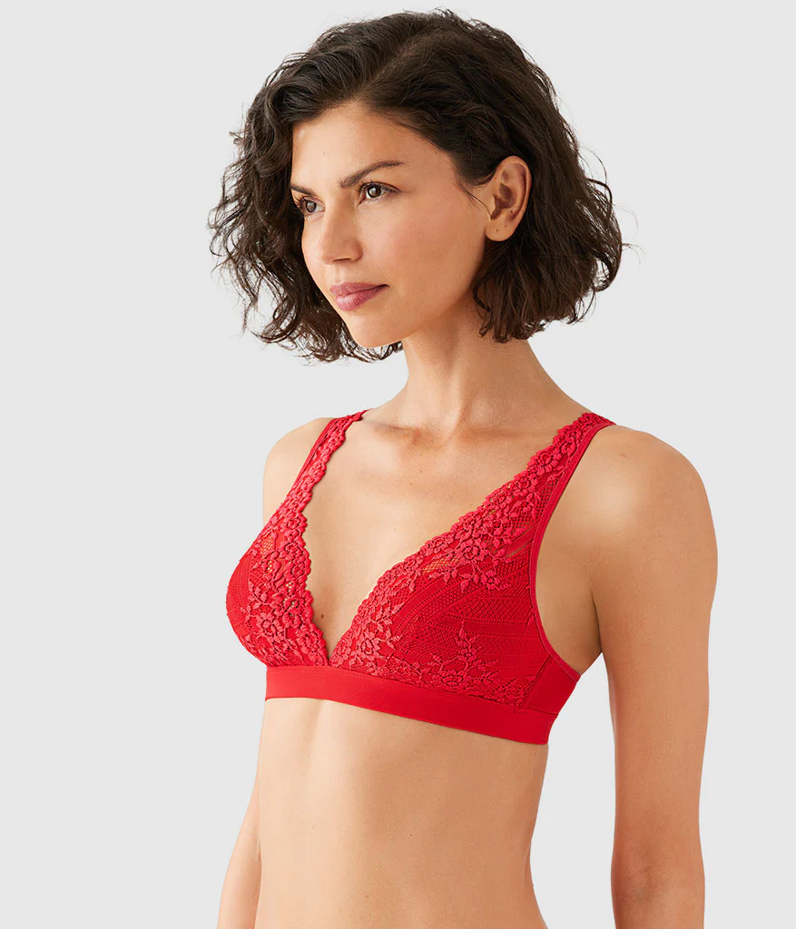 Embrace Lace® Wire Free Bralette: Equestrian Red - Image 4