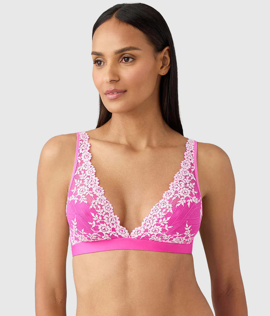 Embrace Lace® Wire Free Bralette: Wild Azalea/Cradle Pink