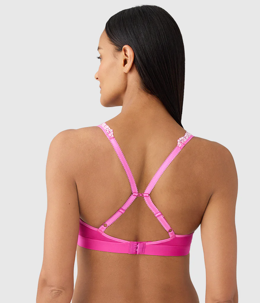 Embrace Lace® Wire Free Bralette: Wild Azalea/Cradle Pink - Image 4