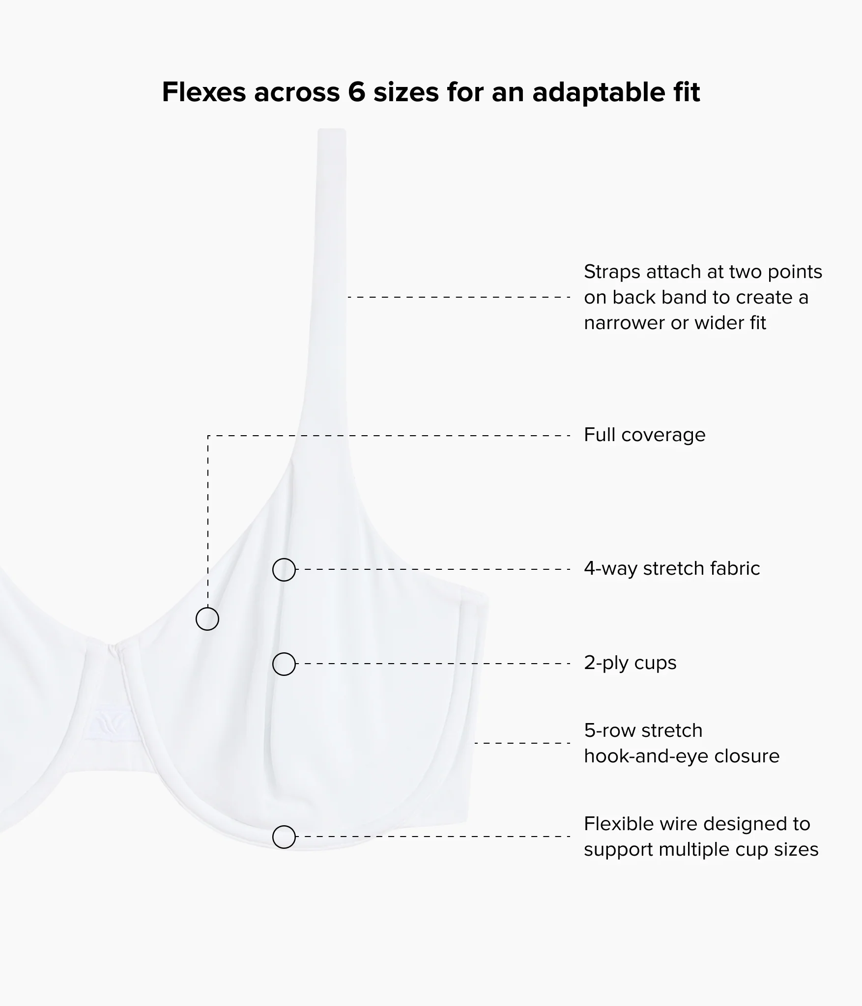 Ever Flexing™ Underwire Bra: White - Image 6