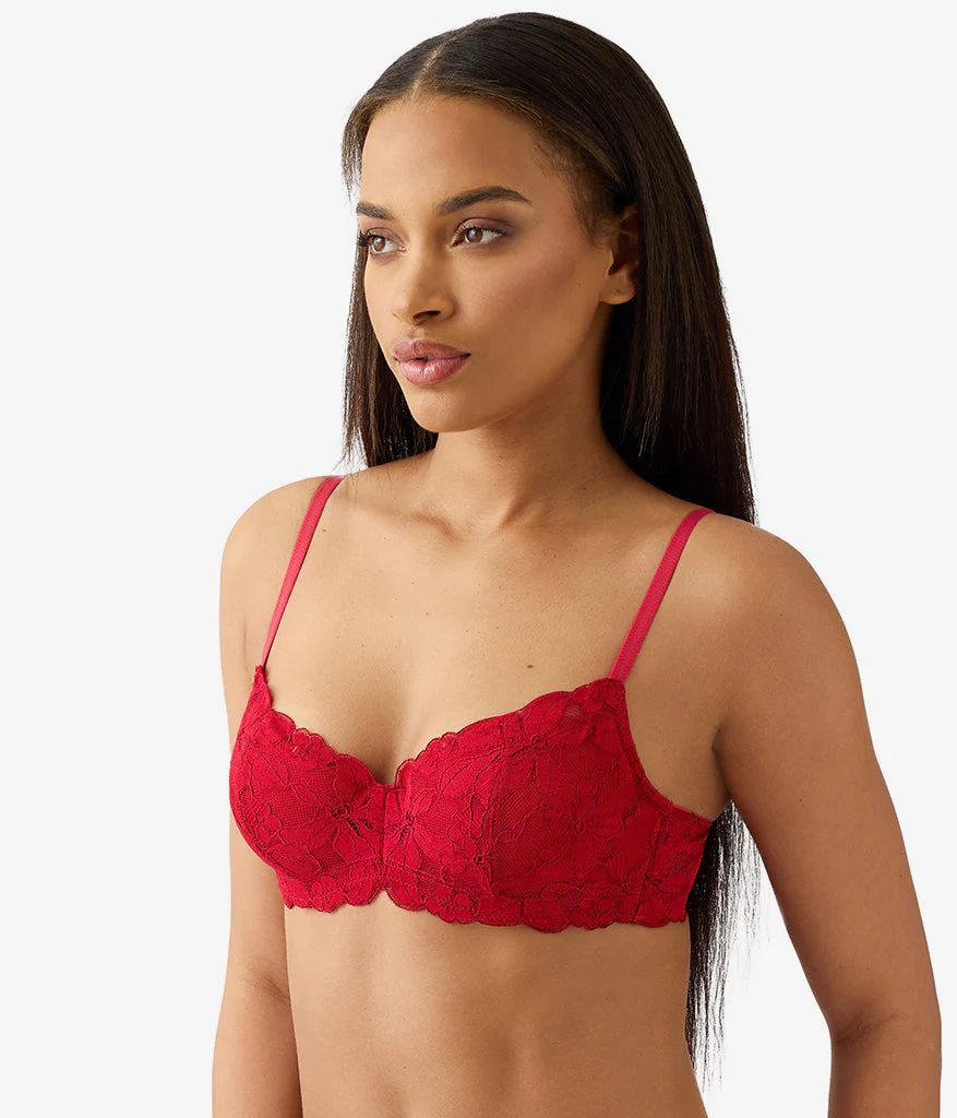 Feeling Famous Balconette Contour Bra: Chili Pepper/Biking Red - Image 3