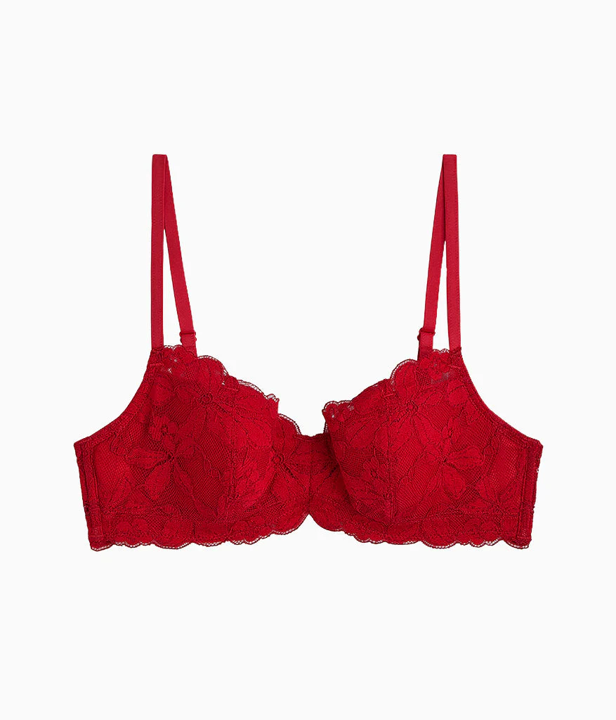 Feeling Famous Balconette Contour Bra: Chili Pepper/Biking Red - Image 4