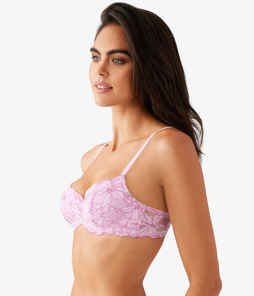 Feeling Famous Balconette Contour Bra: Pink Lavender/Very Berry - Image 2