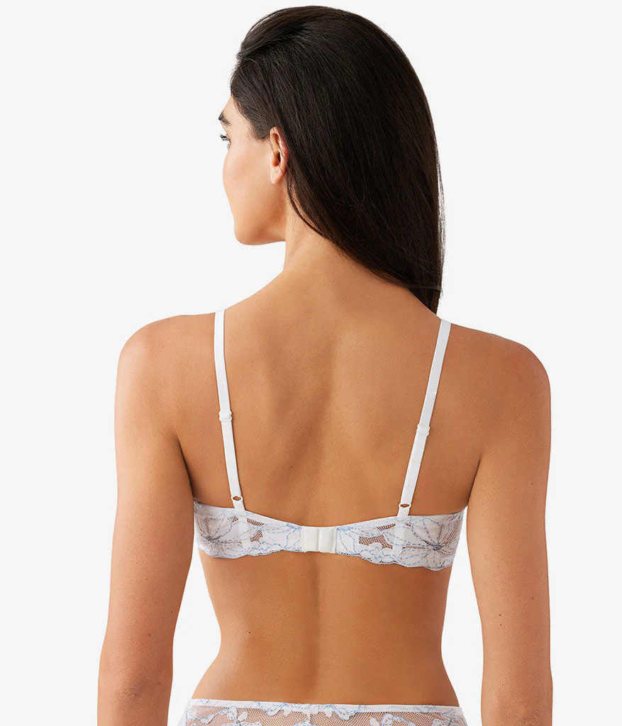 Feeling Famous Balconette Contour Bra: White/Frozen Fjord - Image 3
