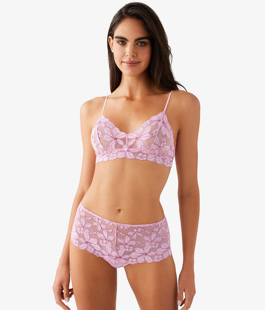 Feeling Famous Bralette: Pink Lavender/Very Berry - Image 4