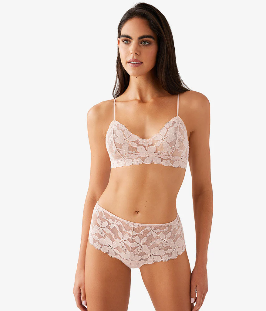 Feeling Famous Bralette: Rose Smoke/White - Image 4