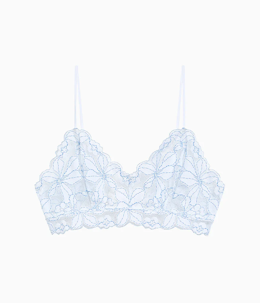 Feeling Famous Bralette: White/Frozen Fjord - Image 5
