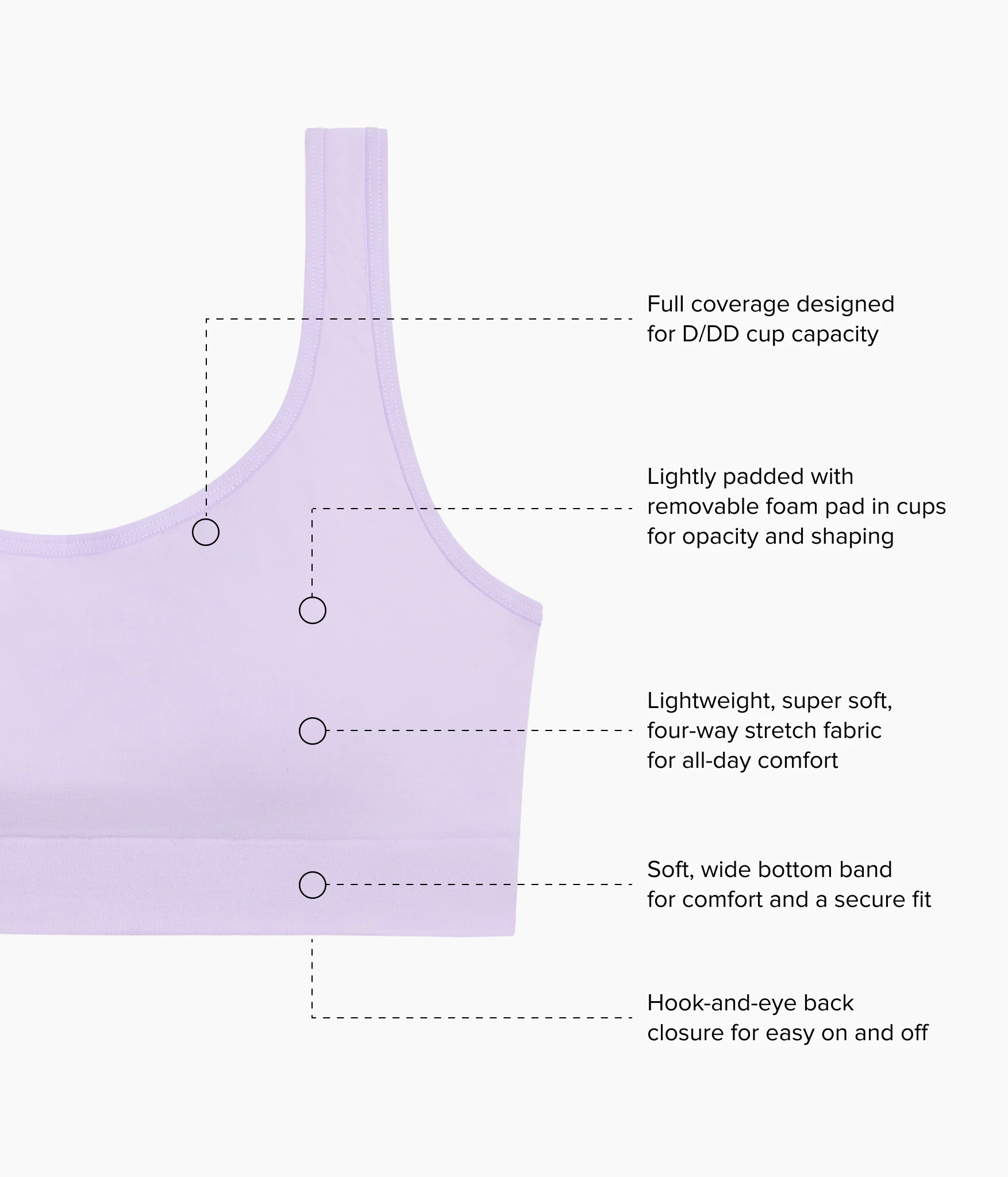 Feeling Flexible Bralette: Pastel Lilac - Image 5