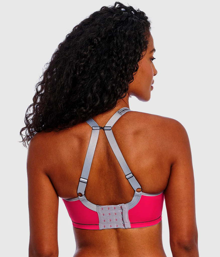 Freya Sonic Sport Underwire Spacer Bra: Hot Crimson - Image 3