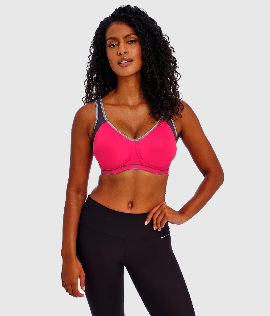 Freya Sonic Sport Underwire Spacer Bra: Hot Crimson - Image 4