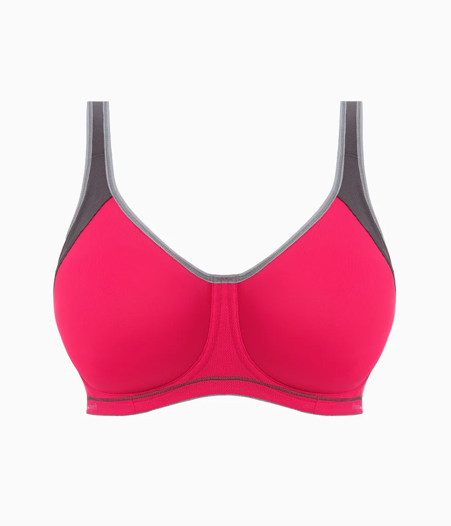 Freya Sonic Sport Underwire Spacer Bra: Hot Crimson - Image 5