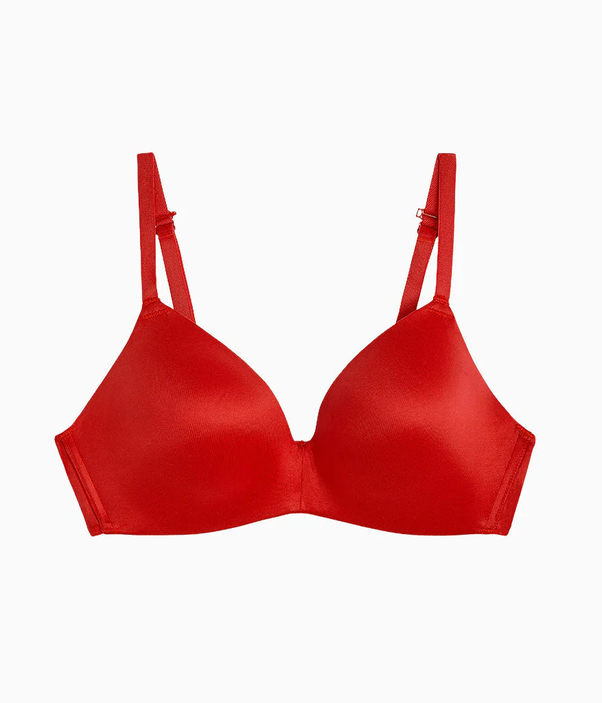 Future Foundation Wire Free T-Shirt Bra: Chili Pepper Red - Image 7