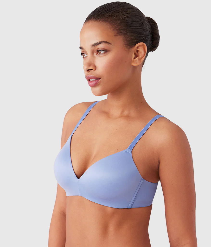 Future Foundation Wire Free T-Shirt Bra: Country Blue - Image 2