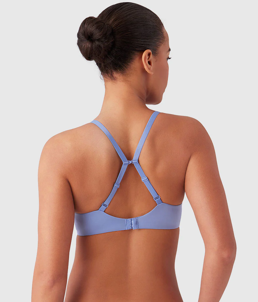 Future Foundation Wire Free T-Shirt Bra: Country Blue - Image 4