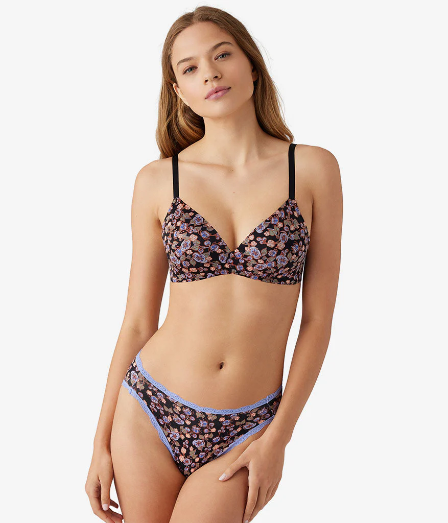 Future Foundation Wire Free T-Shirt Bra: Vintage Floral - Image 4