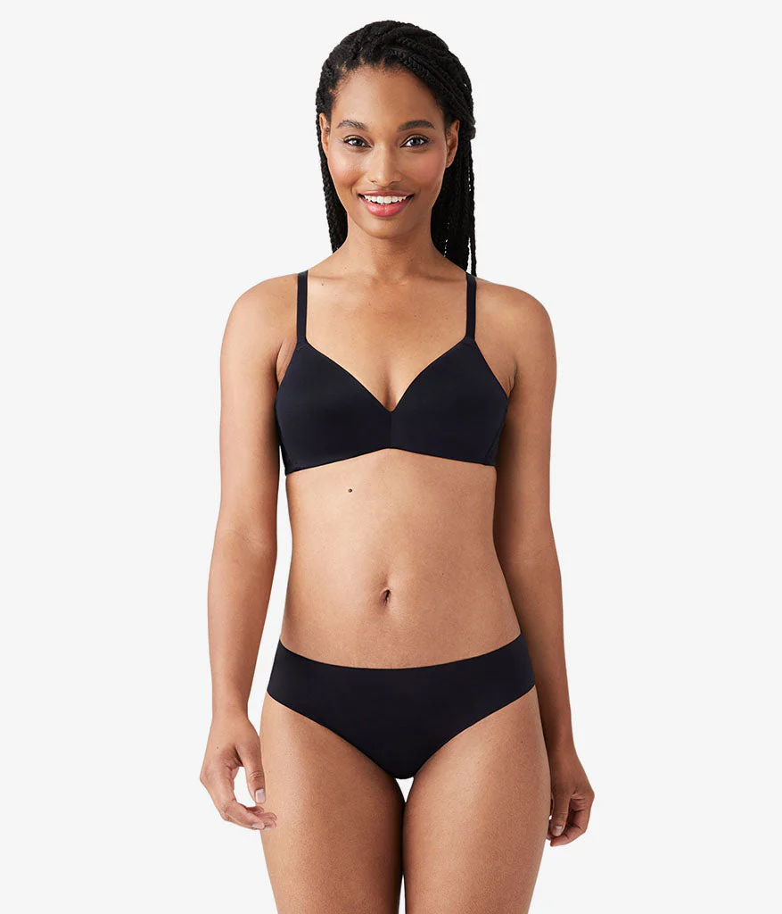 Future Foundation Wire Free T-Shirt Bra with Lace: Night - Image 4