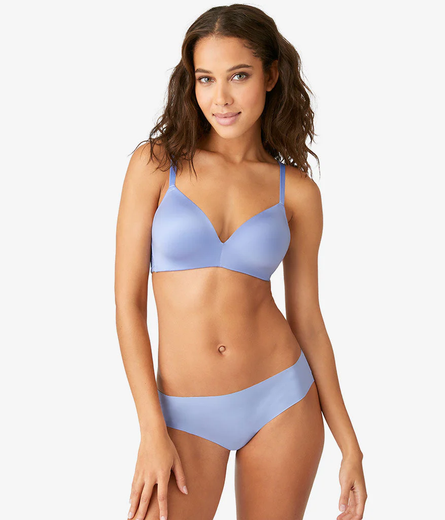 Future Foundation Wire Free T-Shirt Bra with Lace: Purple Impression - Image 4