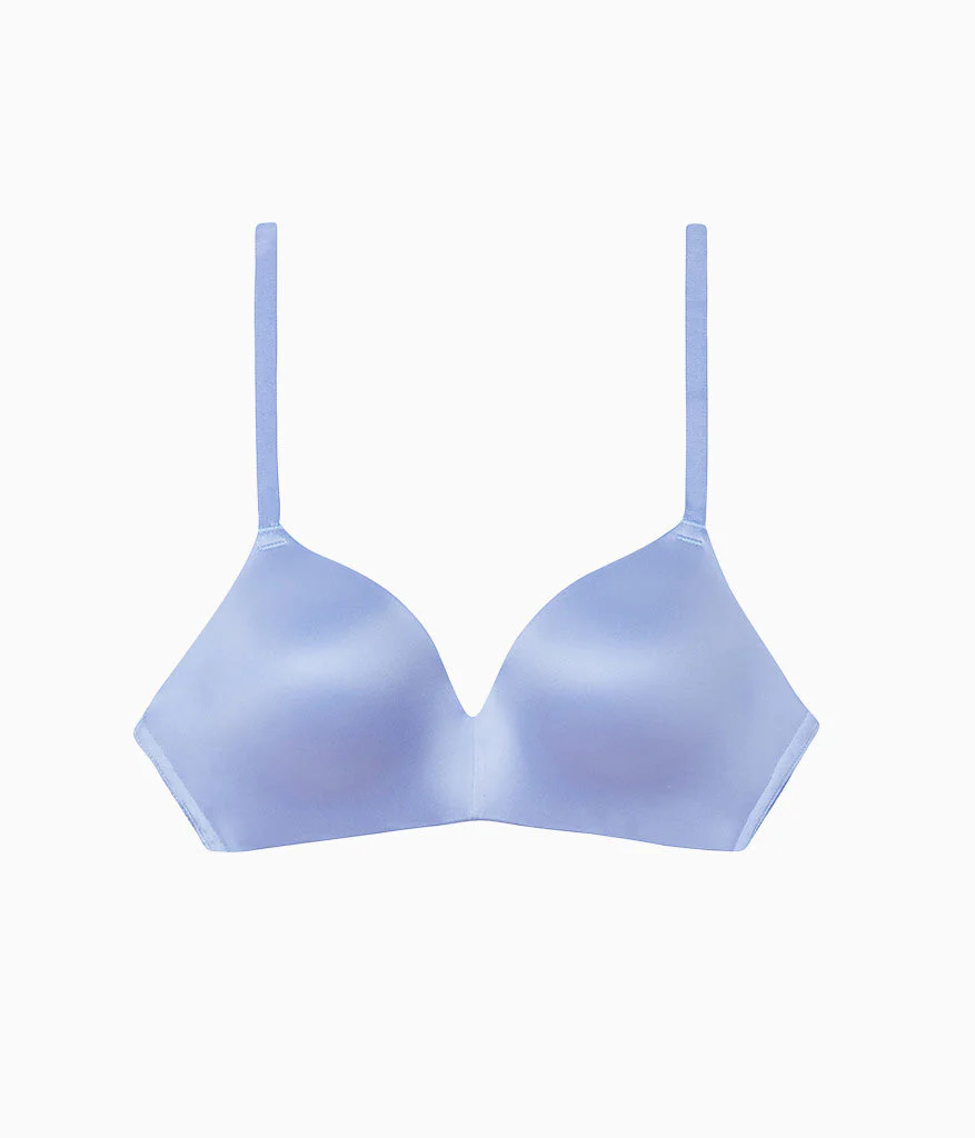 Future Foundation Wire Free T-Shirt Bra with Lace: Purple Impression - Image 5