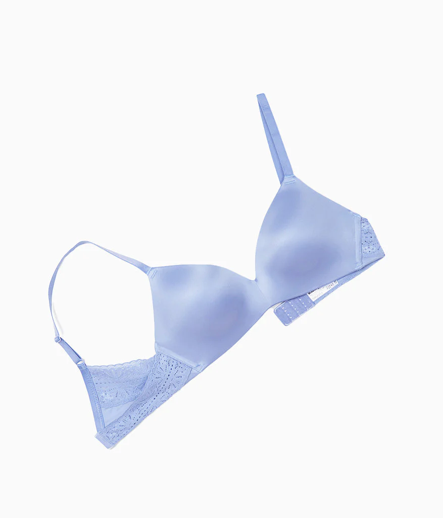 Future Foundation Wire Free T-Shirt Bra with Lace: Purple Impression - Image 6