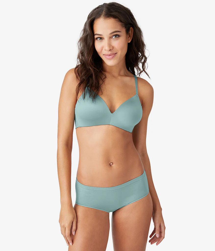 Future Foundation Wire Free T-Shirt Bra with Lace: Trellis - Image 4