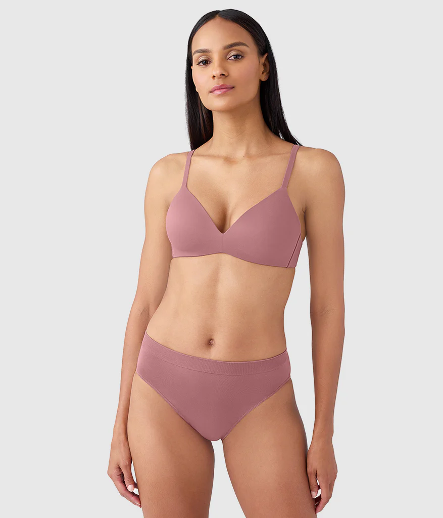 How Perfect Wire Free T-Shirt Bra: Rose Brown - Image 4
