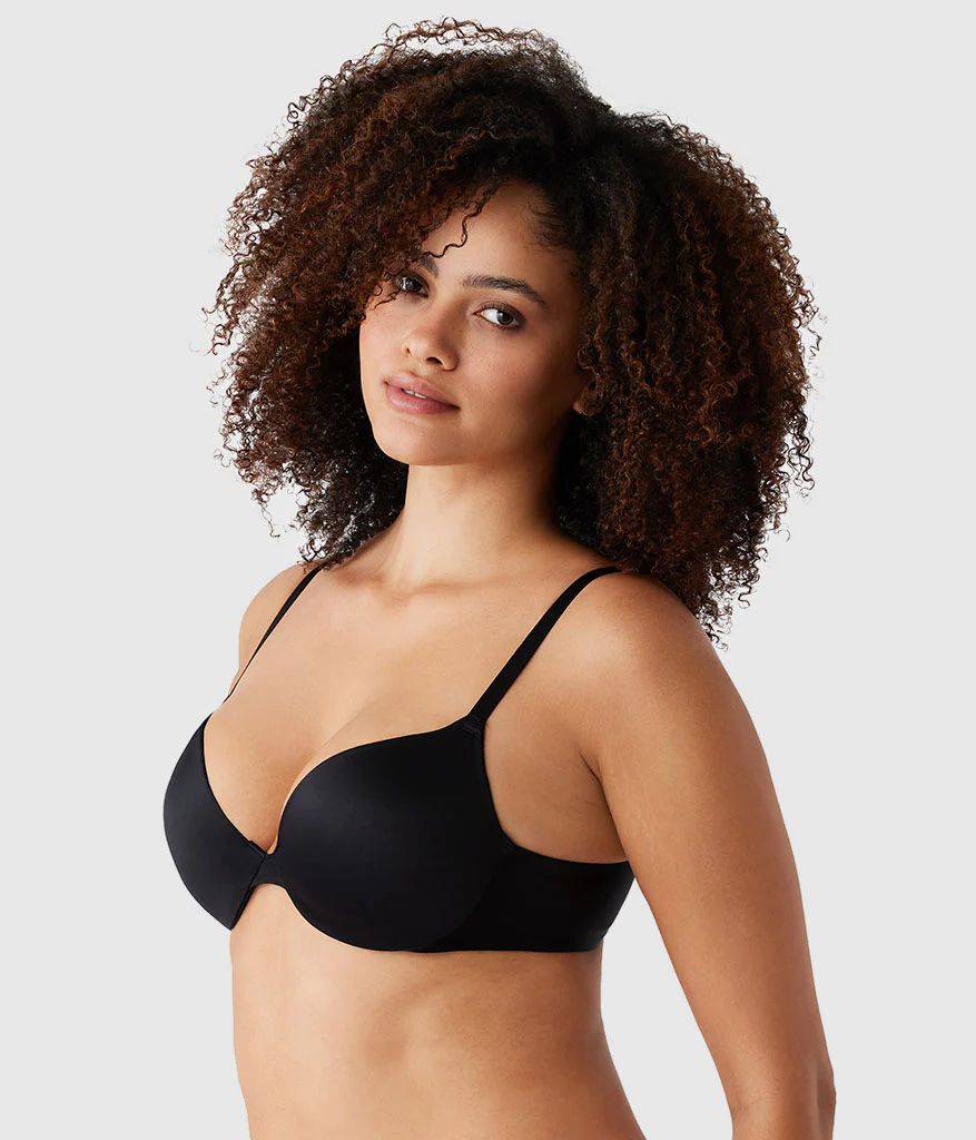 Inner Sheen T-Shirt Bra: Black - Image 3