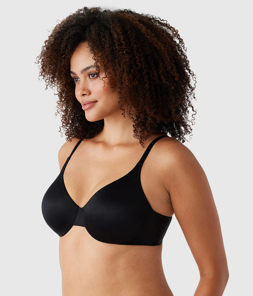 Inner Sheen Underwire Bra: Black - Image 3