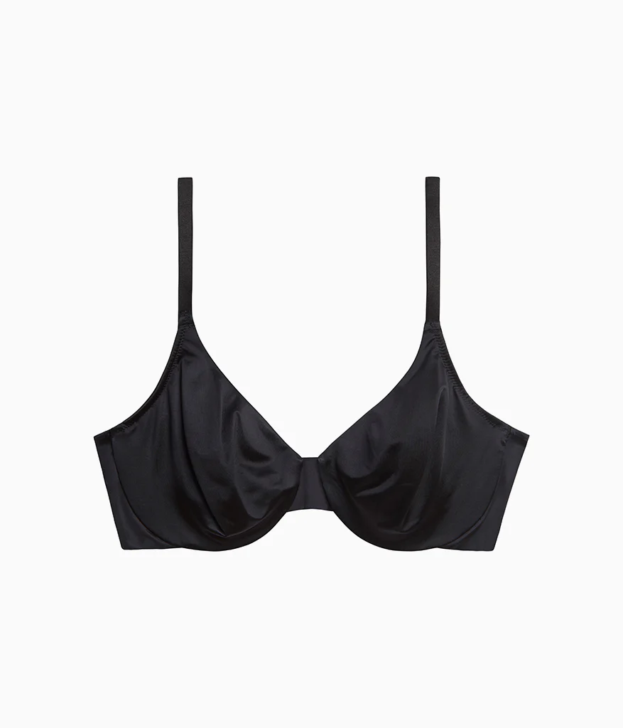 Inner Sheen Underwire Bra: Black - Image 4
