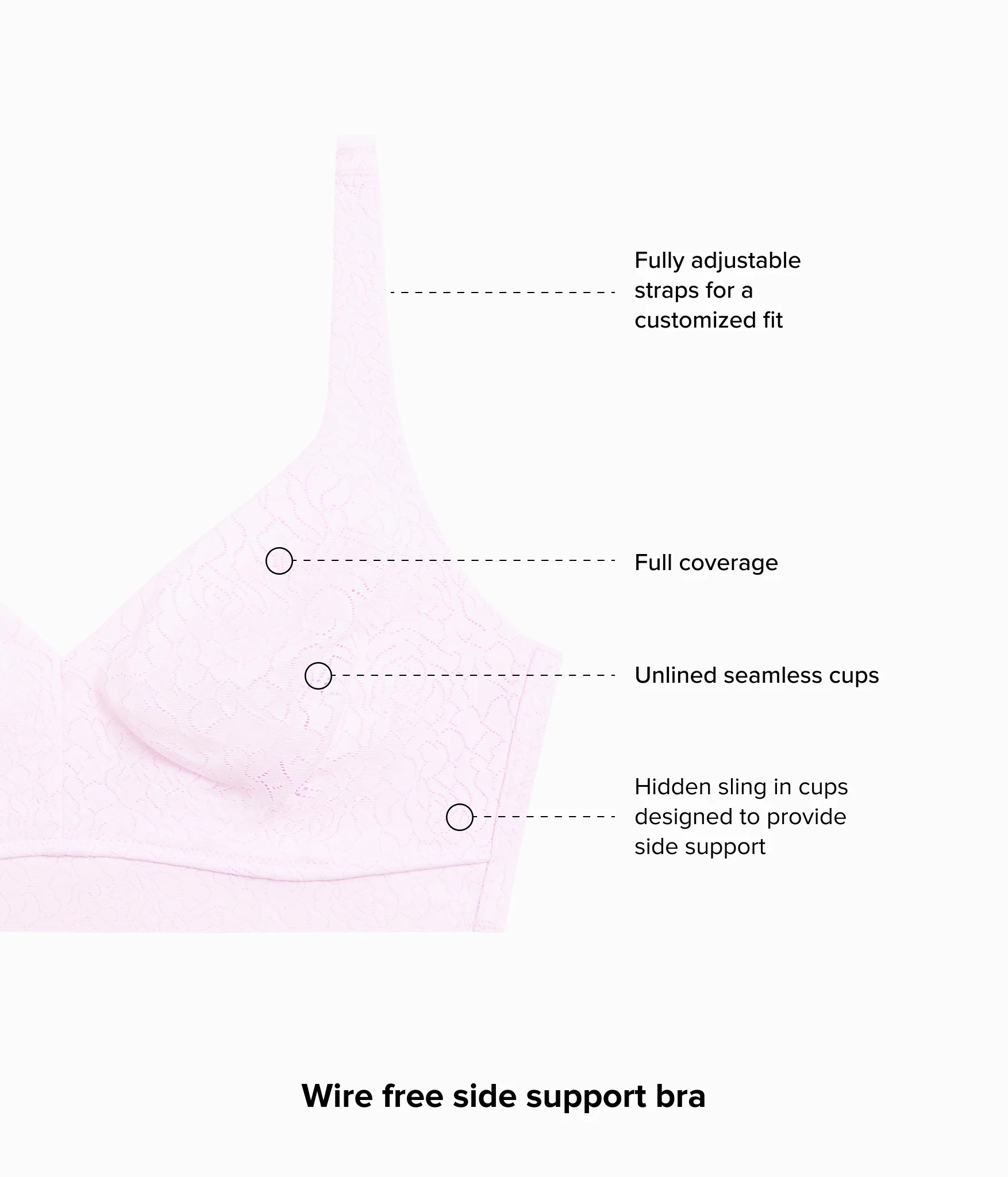 Inside Job™ Wire Free Bra: Cradle Pink - Image 5