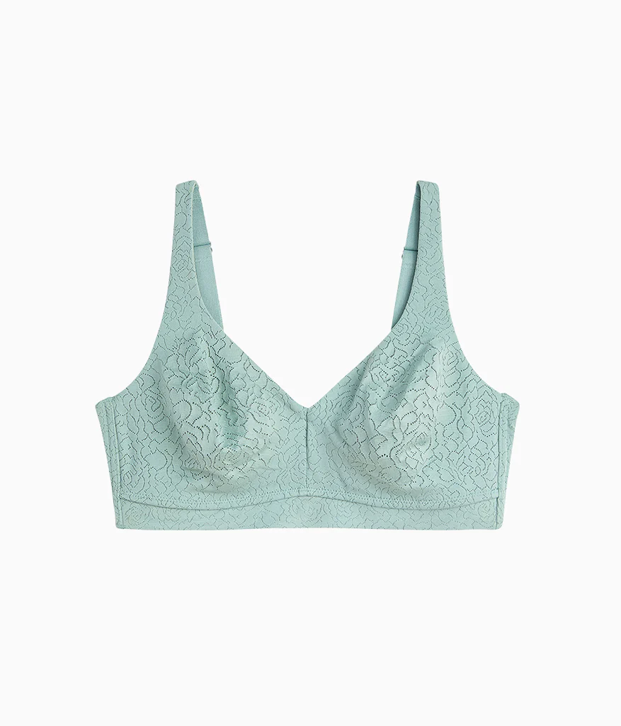 Inside Job™  Wire Free Bra: Iceberg Green - Image 6