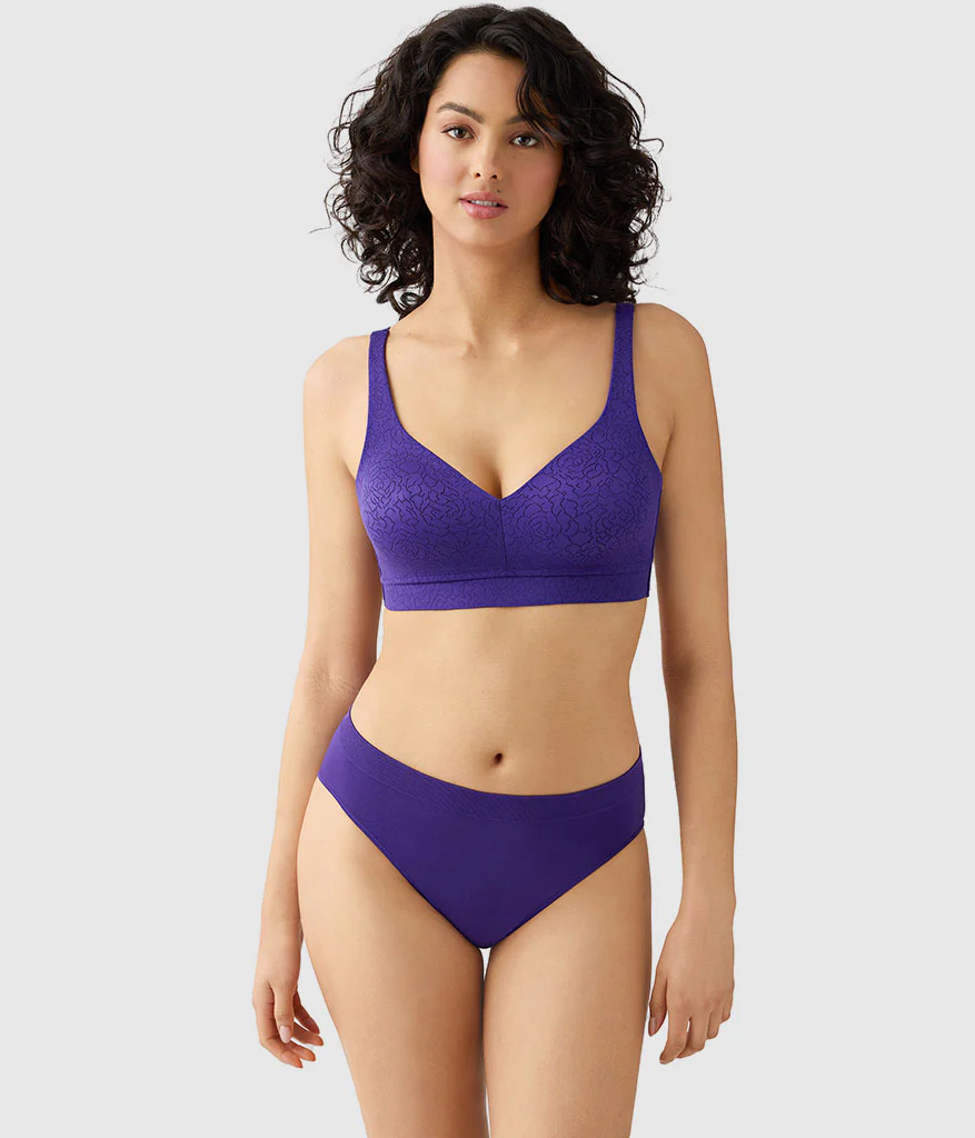 Inside Job™  Wire Free Bra: Purple Indigo - Image 4