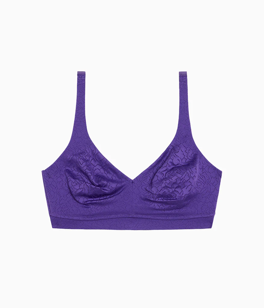 Inside Job™  Wire Free Bra: Purple Indigo - Image 6