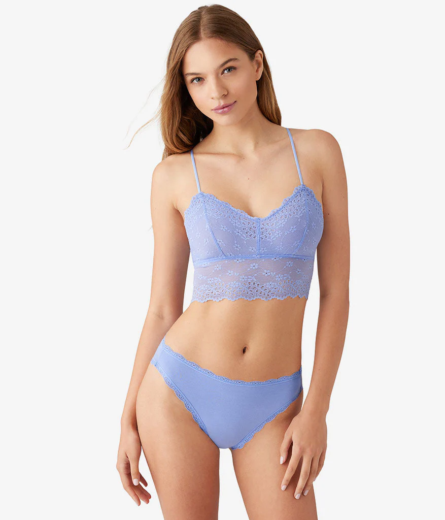 Inspired Eyelet Bralette: Pale Iris - Image 4