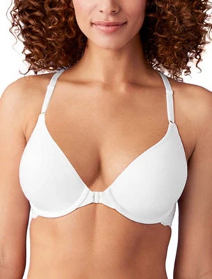 Inspired Eyelet Front Close T-Shirt Bra: Night - Image 6
