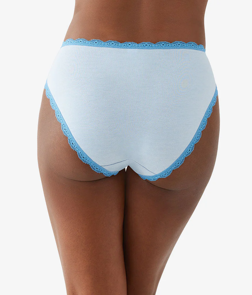 Inspired Eyelet Hi-Leg: Dream Blue - Image 3
