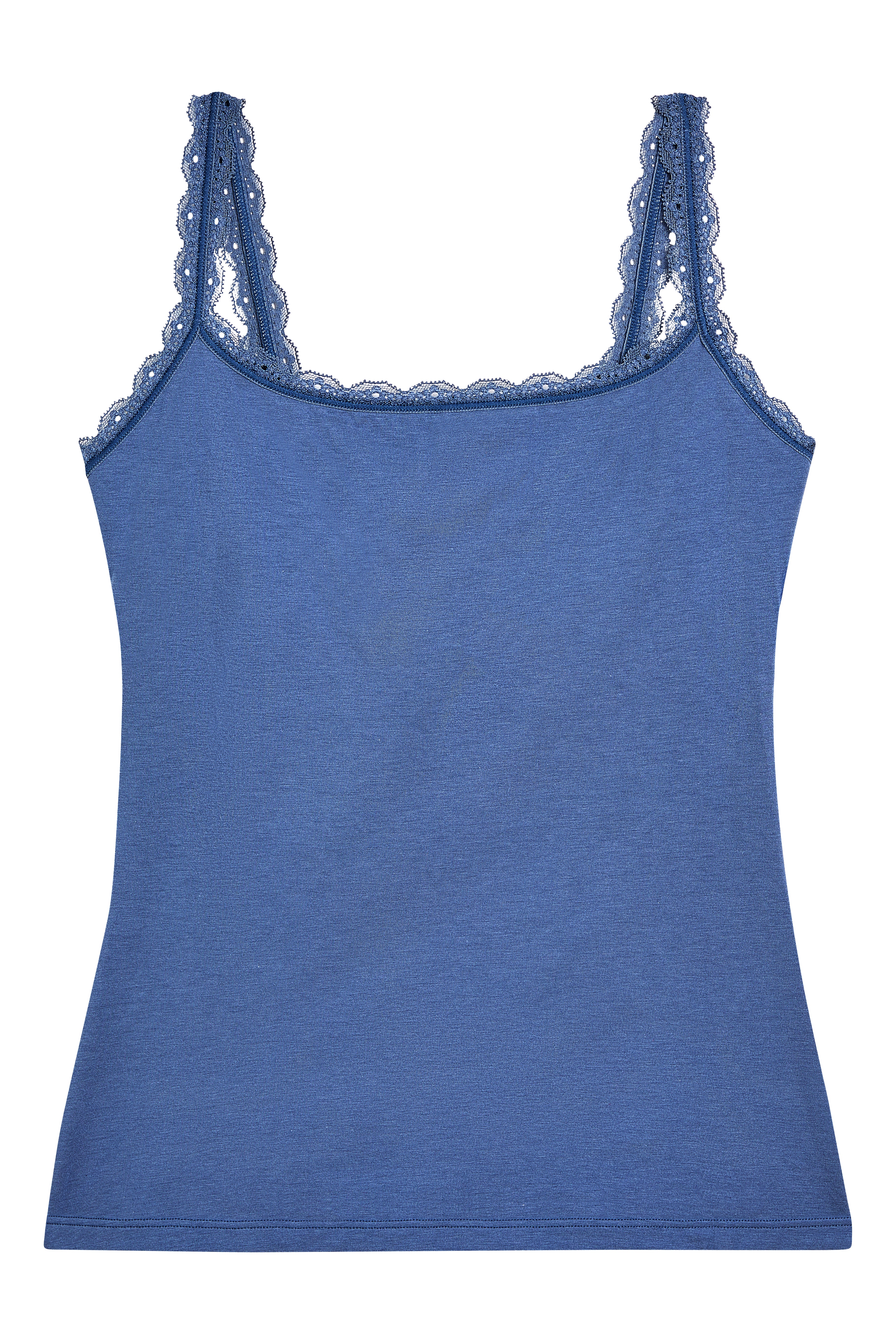 Inspired Eyelet Shelf Bra Cami: Vintage Indigo - Image 5