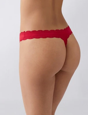 Inspired Eyelet Thong: Raspberry Sorbet - Image 4