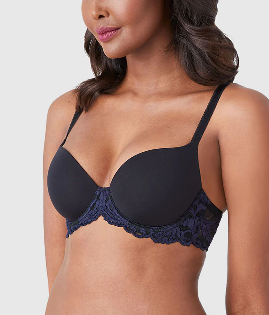 Instant Icon® T-Shirt Bra: Black/Eclipse - Image 3