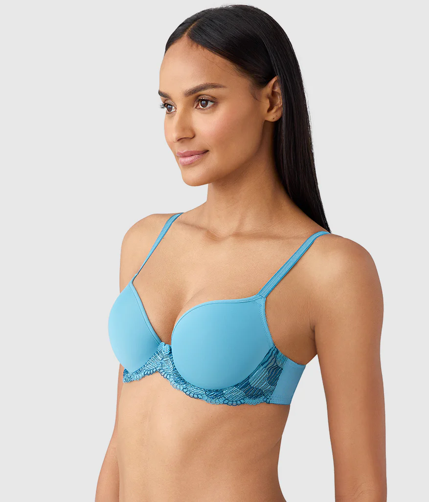 La Femme Underwire T-Shirt Bra: Adriatic Blue - Image 2