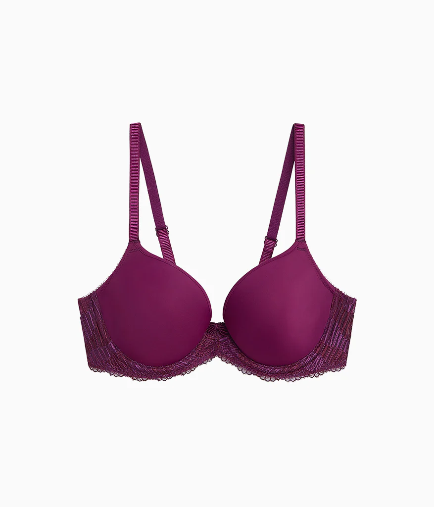 La Femme Underwire T-Shirt Bra: Winter Bloom - Image 4