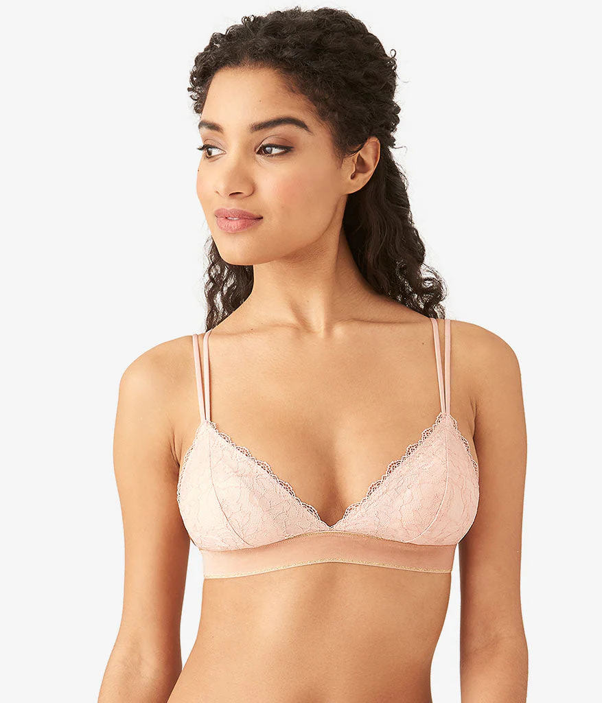 Lace Encounter Bralette: Rose Smoke