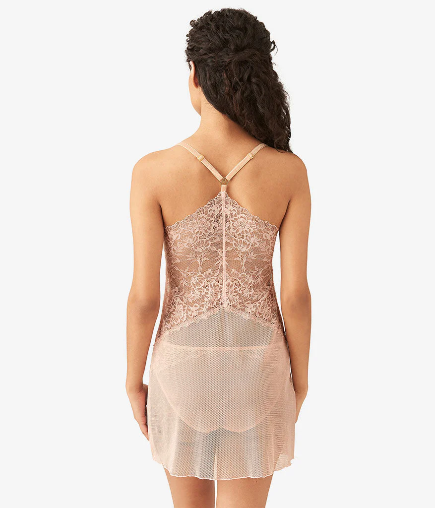 Lace Encounter Chemise: Rose Smoke - Image 3