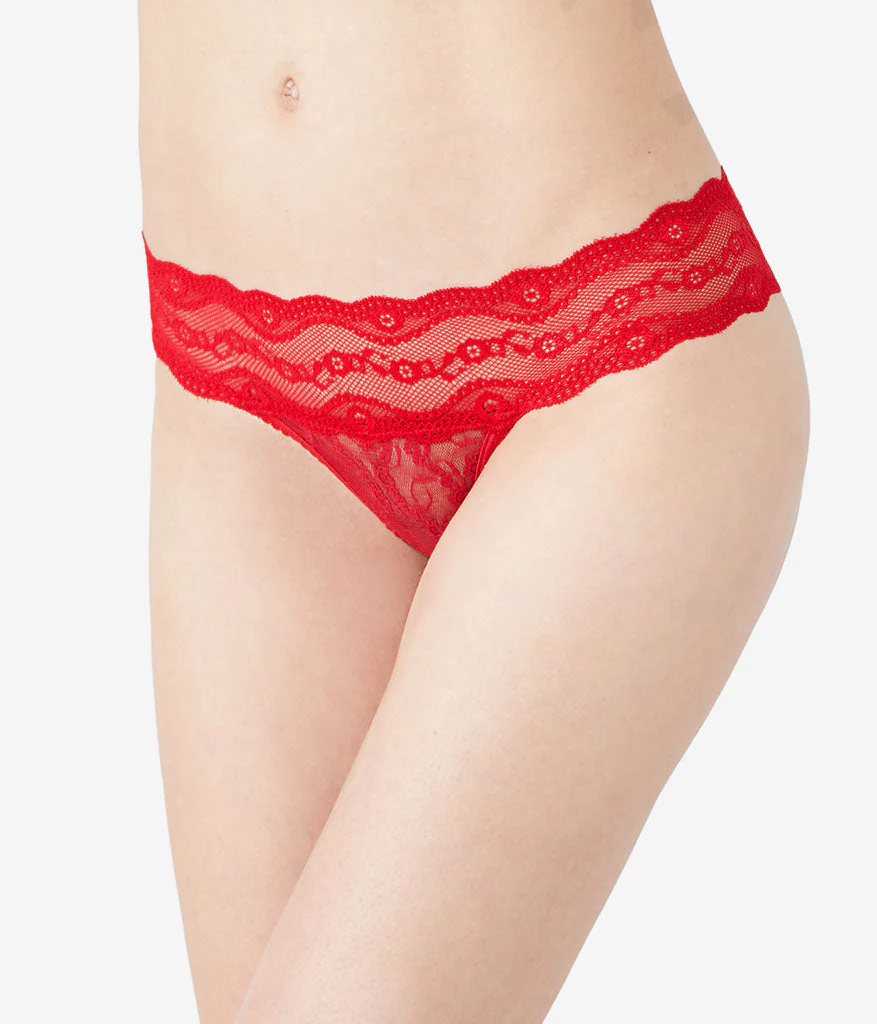 Lace Kiss Bikini: Crimson Red - Image 2