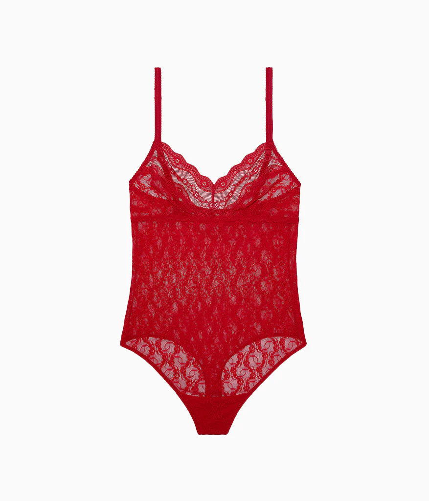 Lace Kiss Bodysuit: Crimson Red - Image 4