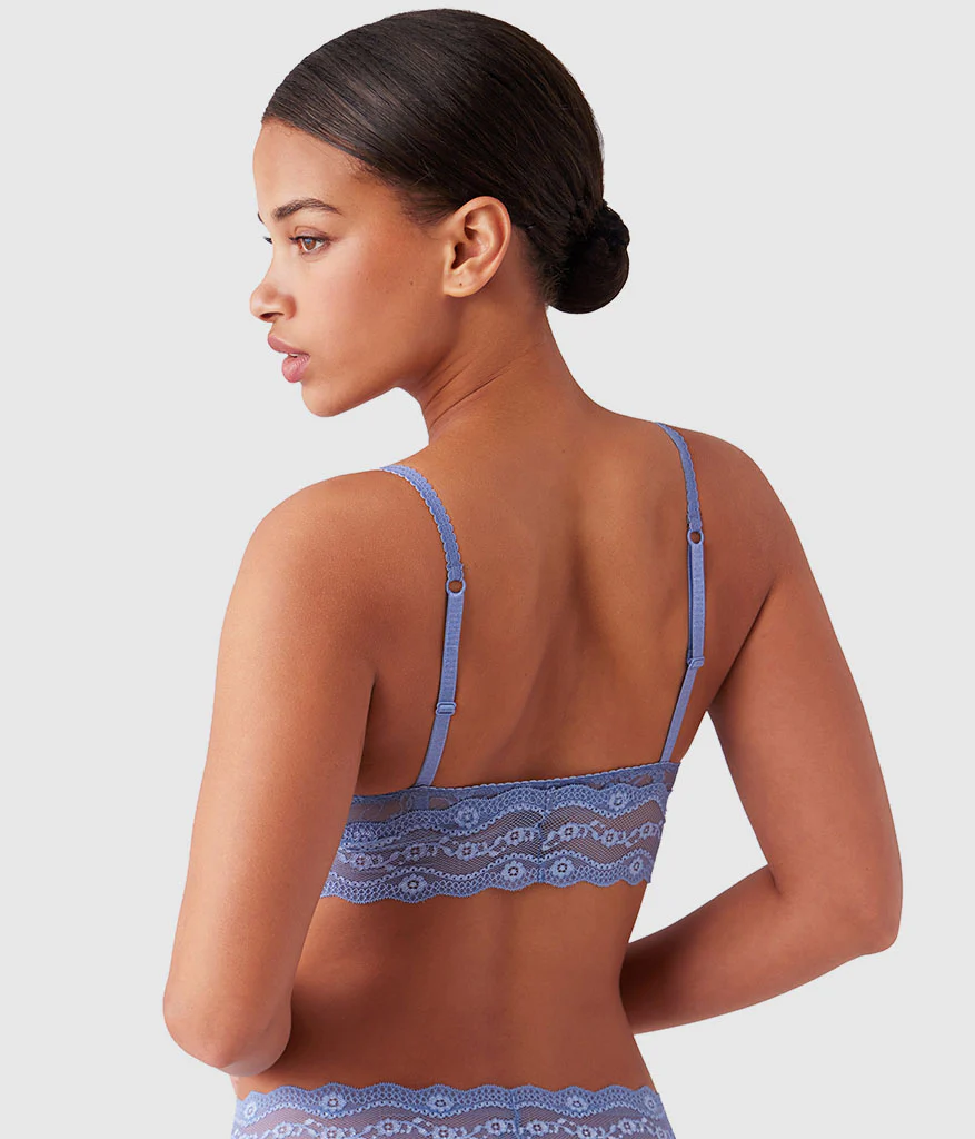 Lace Kiss Bralette: Country Blue - Image 3